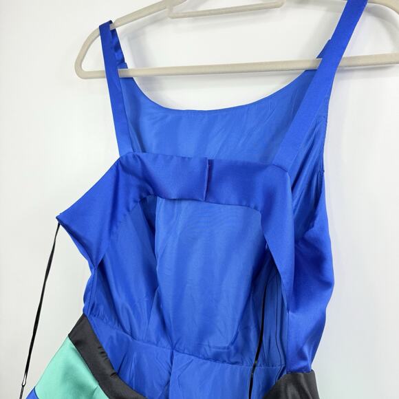 Nox Anabel Narianna New Colorblock A Line Mini Dress XL Open Back HOCO Party - Picture 11 of 15